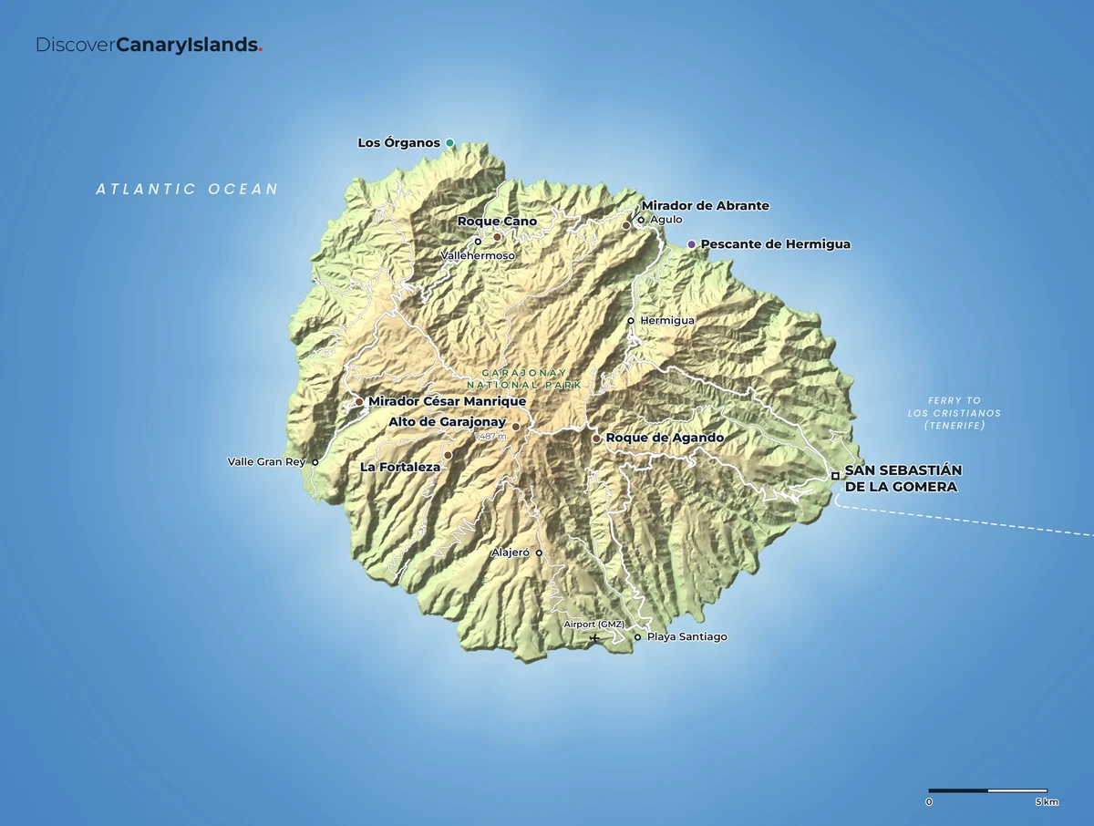 Map of La Gomera