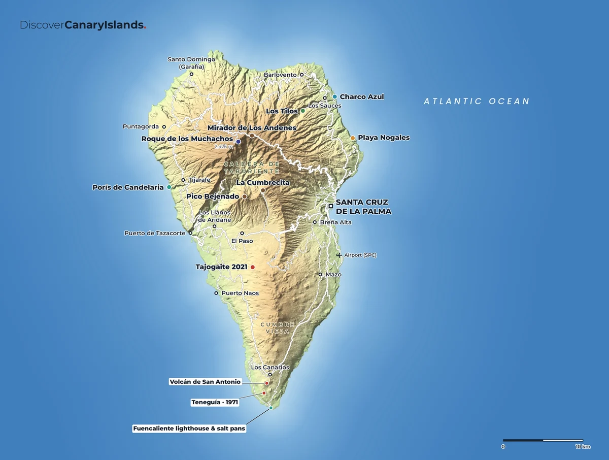 Map of La Palma